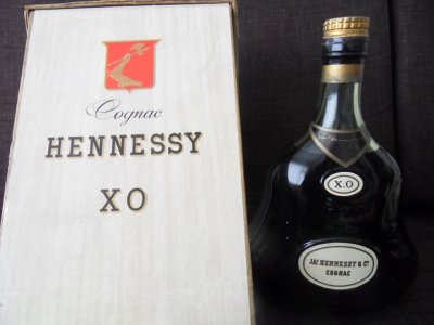 HENNESSY XO Cognac 60s bottle and box