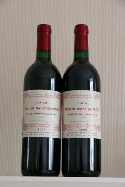 1995 Ch Moulin St Georges, St Emilion GC - 2 bottles