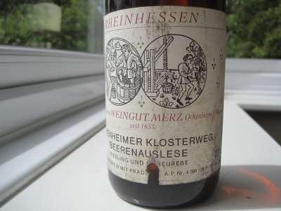 Ockenheimer Klosterweg Beerenauslese 1976 Merz