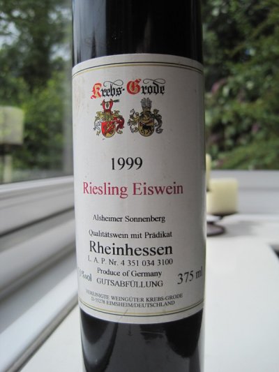 Alsheimer Sonnenberg Riesling Eiswein 1999 Krebs-Grode