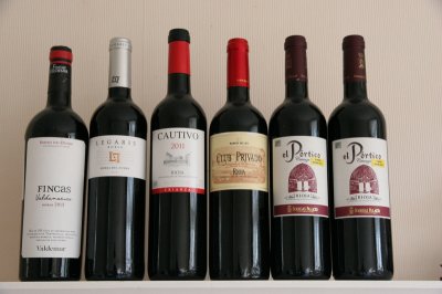 Rioja and Ribera del Duero, mix of 6 bottles