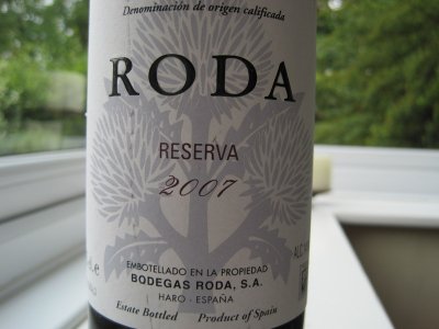Reserva 2007 Bodegas Roda, Rioja (TA 94)