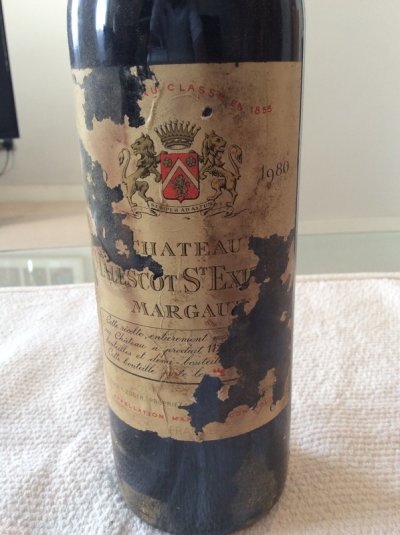 1980 Chateau Malescot St Exupery - Margaux -excellent bottle from OWC