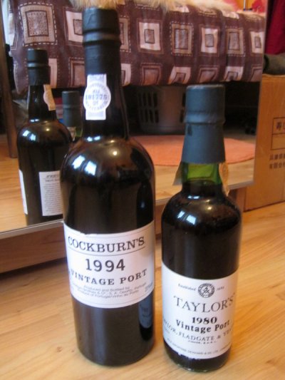 Taylor's 1980 and Cockburn's 1994 Vintage Port