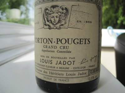 Corton Pougets Grand Cru 1991 Domaine des Heritiers Louis Jadot (CT 90)