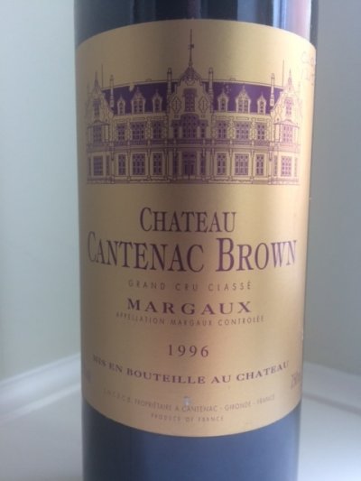 1996 Chateau Cantenac Brown