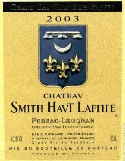 Bordeaux, Chataeau Haut Smith Lafitte 2003 