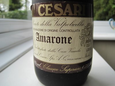 Amarone Recioto della Valpolicella Classico Superiore 1986 Cesari 