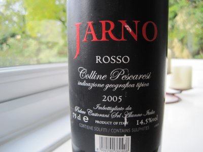 Jarno Rosso Colline Pescaresi 2005 Podere Castorani (CT 90)