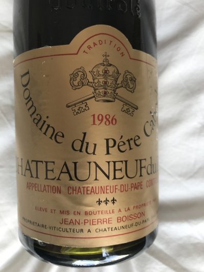 1986  Chateauneuf du Pape - Pere Caboche - Cuvee prestige - OWC delicious 