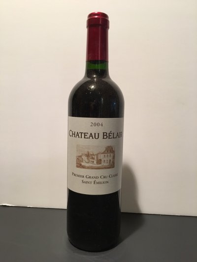 Chateau Belair 2004.  92/100 (Wine Enthusiast)  Premier Grand Cru Classe St Emilion.  
