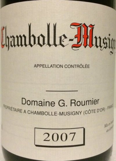 2007 Domaine Georges Roumier Chambolle Musigny
