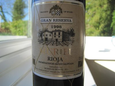 Gran Reserva 1998 Bodegas Muriel, Rioja