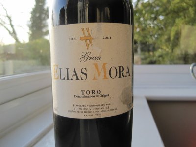 Gran Elias Mora 2001 Bodegas Elias Mora (RP 95) 