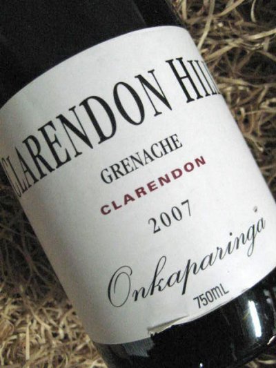 CLARENDON HILLS ONKAPARINGA GRENACHE 2007