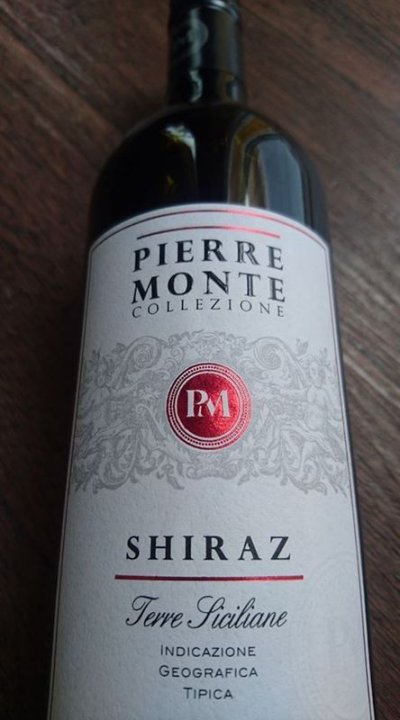 2016 Pierre Monte Shiraz, Italy