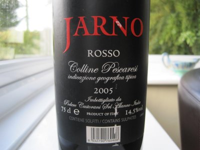 Jarno Rosso 2005 Podere Castorani (CT 90)