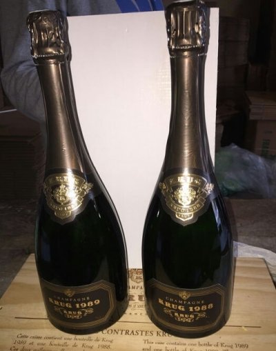 1988 and 1989 Krug Champagne 