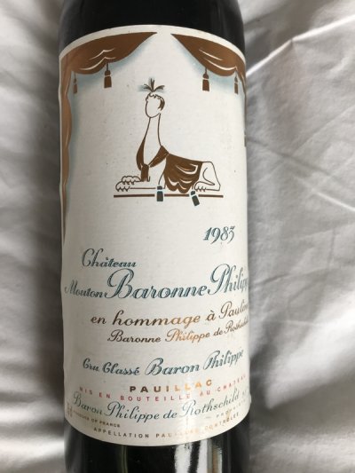 1983 Baronne Moutonne Rothschild - A rare Pauillac from OWC