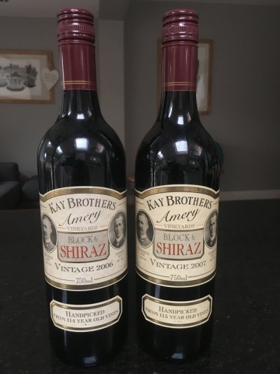 Kay Brothers Amery McLaren Vale Block 6 Shiraz 2006 & 2007