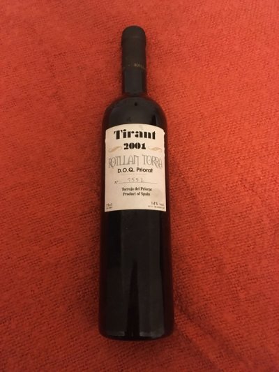 Rotllan Torra Tirant 2001 priorat *98 points Wine Advocate*