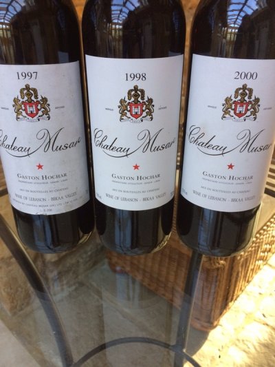 Chateau Musar 1997, 1998 and 2000