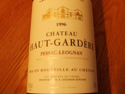 1996 Chateau Haut Gardere