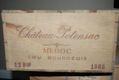 Chateau Potensac, Medoc 1983, 12 bottle unopened case 