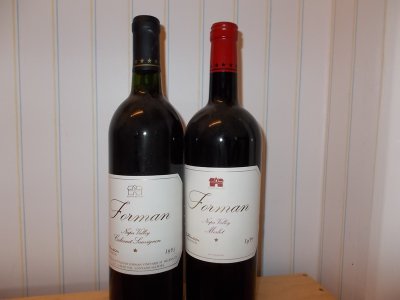 1993 Forman Cabernet Sauvignon...1997 Forman Merlot (Napa Valley) No Reserve