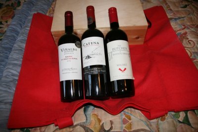 3 Bt Argentinian Wine Catena,Vinalba,The Butcher of Buenos Aires.