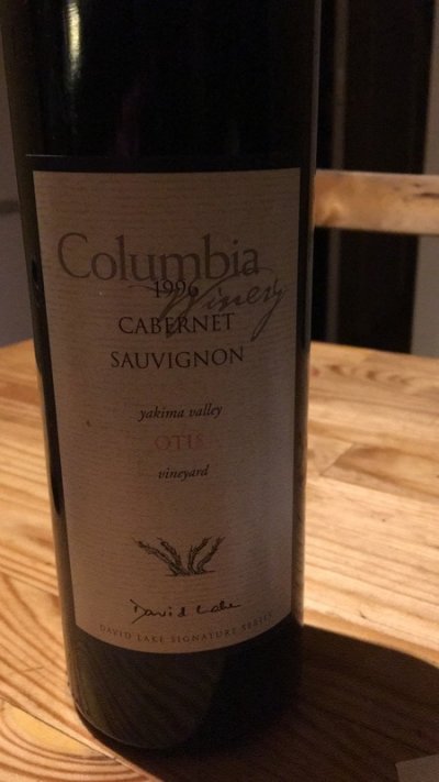 1996 Cabernet Sauvignon, Columbia winery, Otis vineyards 