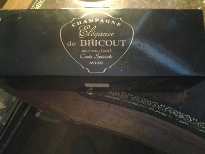 BRICOUT ELEGANCE CUVEE SPECIALE 1985 IN ORIGINAL BLACK & GOLD COFFRET