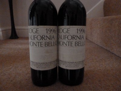 Ridge Monte Bello Cabernet Sauvignon 1996