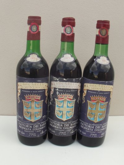 1974, 1975 & 1977 BRUNELLO DI MONTALCINO