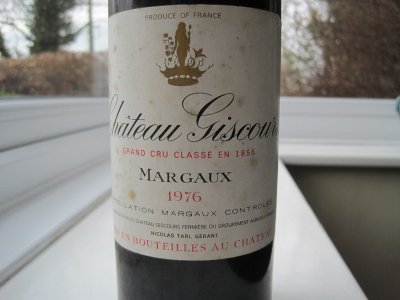 Chateau Giscours 1976, Margaux (CT 91)