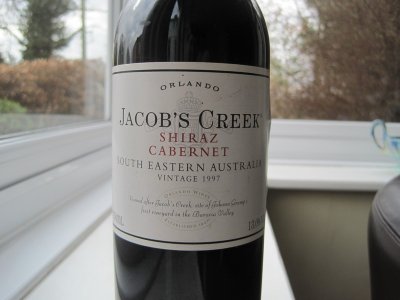 Jacob's Creek Shiraz-Cabernet 1997, South Eastern Australia