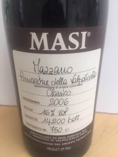 2006 Masi Mazzano Amarone Della Valpolicella Classico 