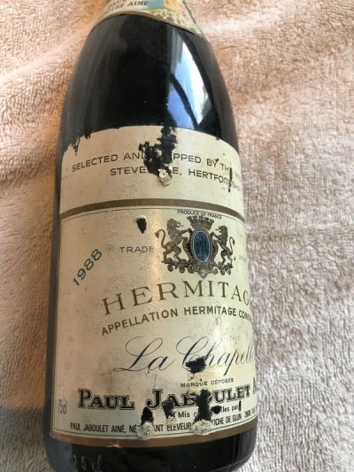 1988 Hermitage La Chapelle - Paul Jaboulet - great year and great wine !