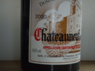 2000 Chateauneuf du Pape - Pierre Usseglio & Fils