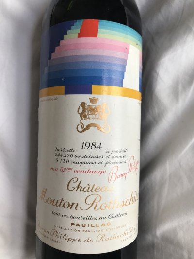 1984 Chateau Mouton Rothschild -Pauillac-  perfect bottle into neck