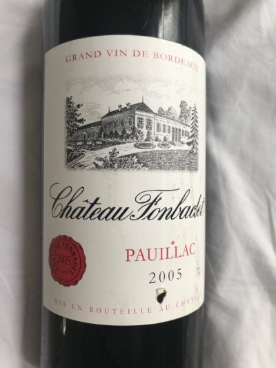 2005 Pauillac - Chateau Fonbadet - great year !!