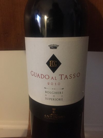 2010 GUADO AL TASSO BOLGHERI SUPERIORE, ANTINORI