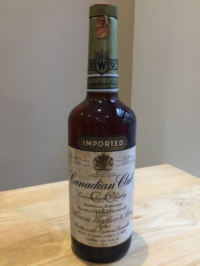 Canadian Club Imported Whiskey - 1968 (potentially opened)