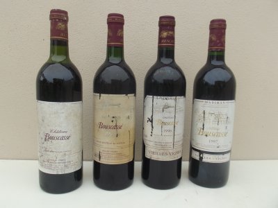 1987, 1990, 1996 & 1997  Château Bouscasse / Madiran 