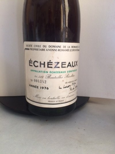 1976 Échézeaux DRC (bottle number 4342)