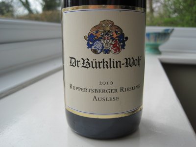 Ruppertsberger Riesling Auslese 2010, Dr. Burklin-Wolf, Pfalz