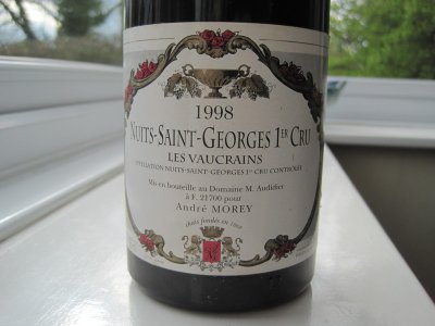 Les Vaucrains Premier Cru Nuits-Saint-Georges 1998 Andre Morey
