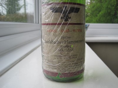 Avelsbacher Hammerstein Riesling Spatlese 1983 Staatliche Weinbaudomane Trier