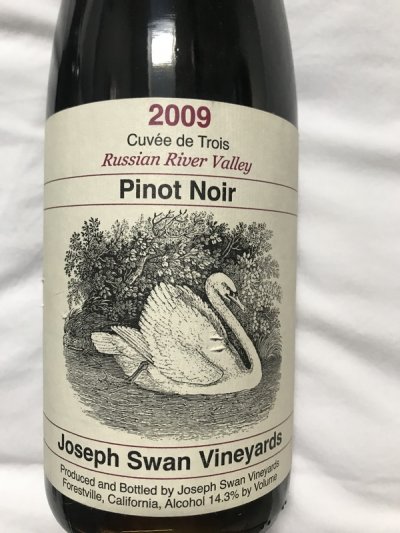 2009 Pinot noir - Russian River - Joseph Swan vineyards - perfect bottle