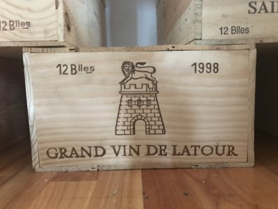 Lot 1:  Chateau Latour 1998 (OWC of 12) Pauillac. 1er Cru Classé. Delivered directly from the Wine Society. Perfect appearance. 18.5/20 JR.